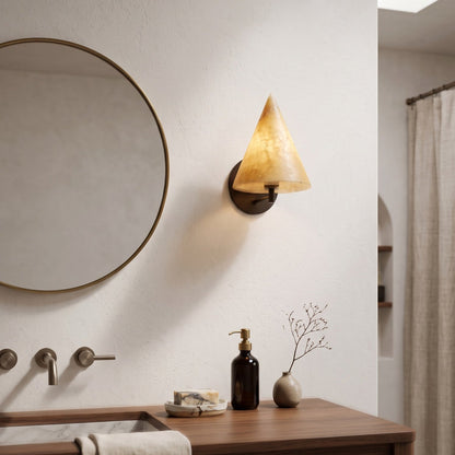 Apex Alabaster Wall Sconce