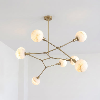 Armature Alabaster Chandelier