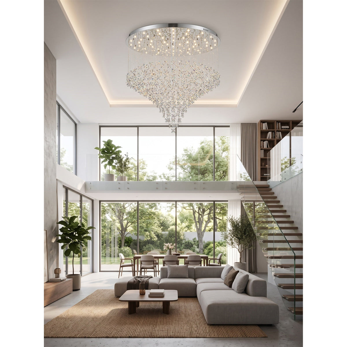 Athena Butterfly Crystal Chandelier