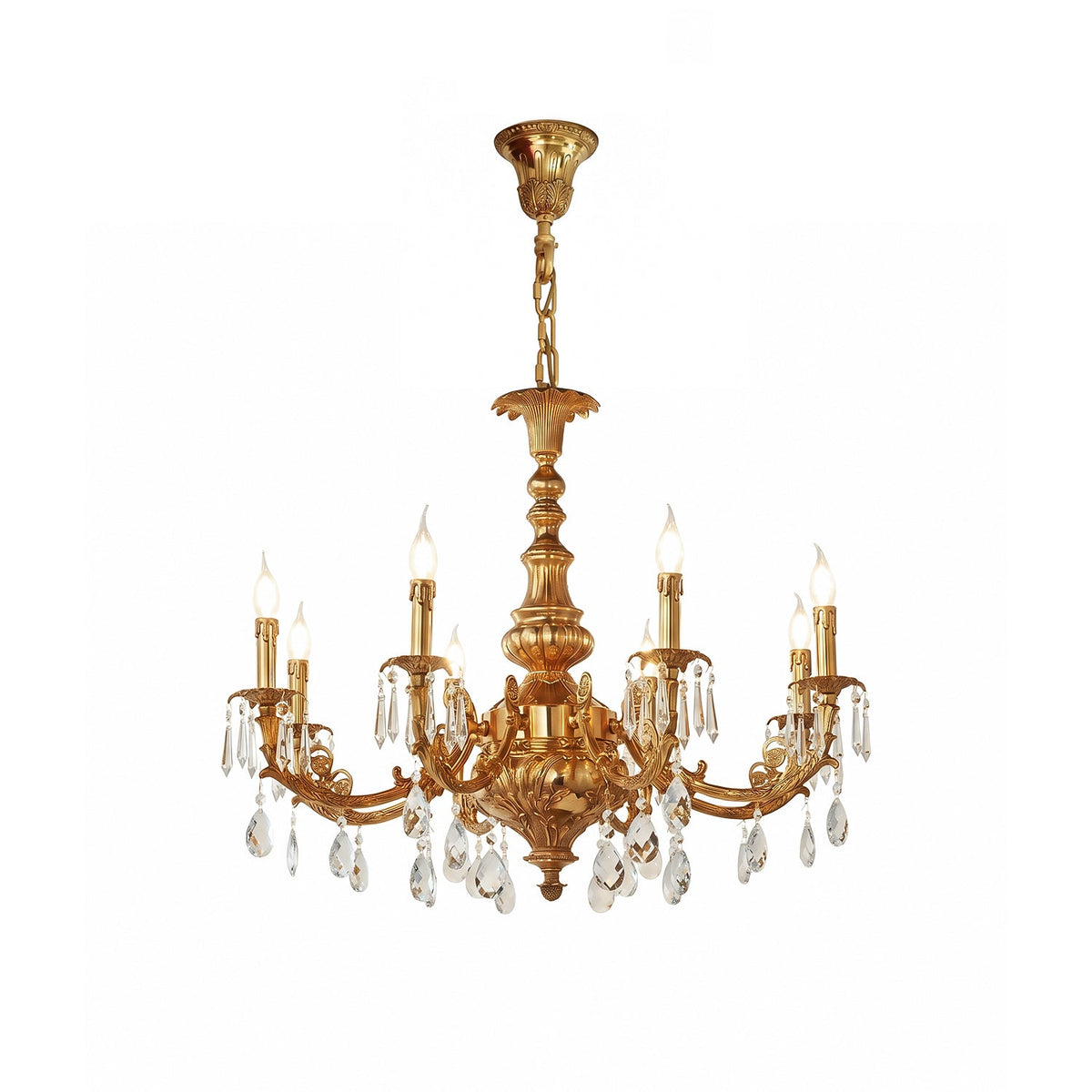 Aurelia Aged Brass Chandelier