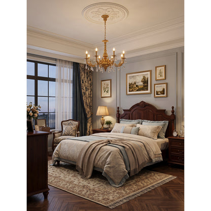 Aurelia Aged Brass Chandelier