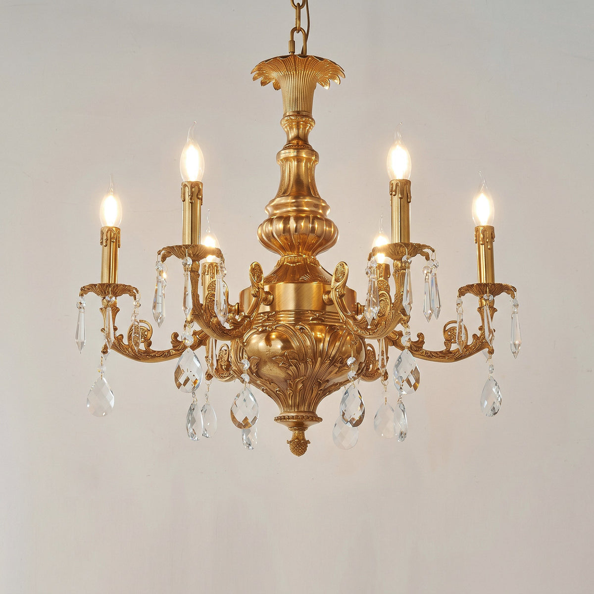 Aurelia Aged Brass Chandelier