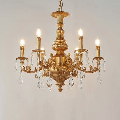Aurelia Aged Brass Chandelier