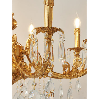 Aurelia Aged Brass Chandelier