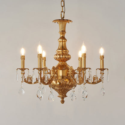 Aurelia Aged Brass Chandelier