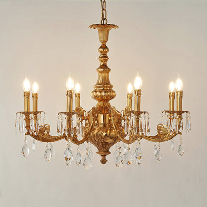 Aurelia Aged Brass Chandelier