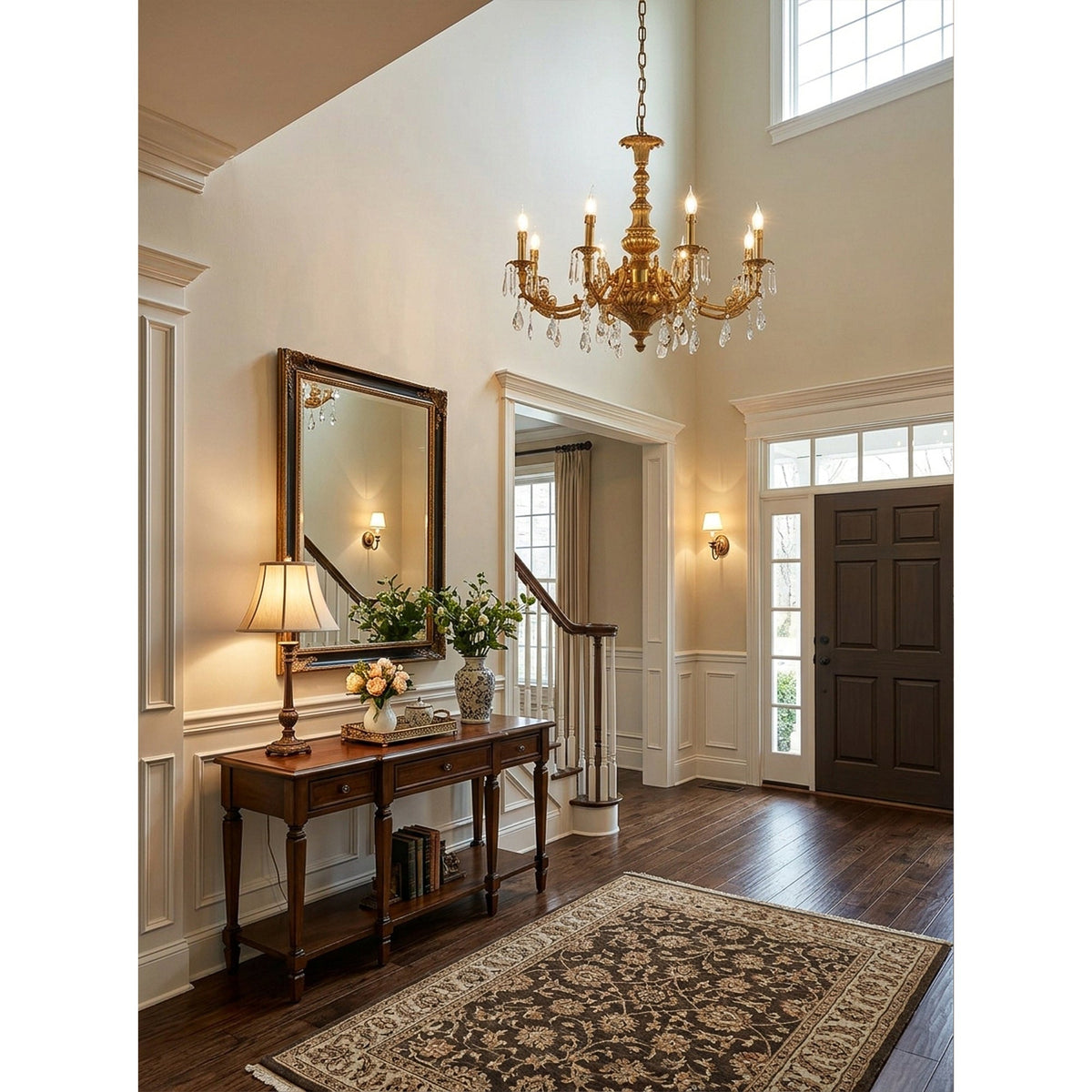 Aurelia Aged Brass Chandelier