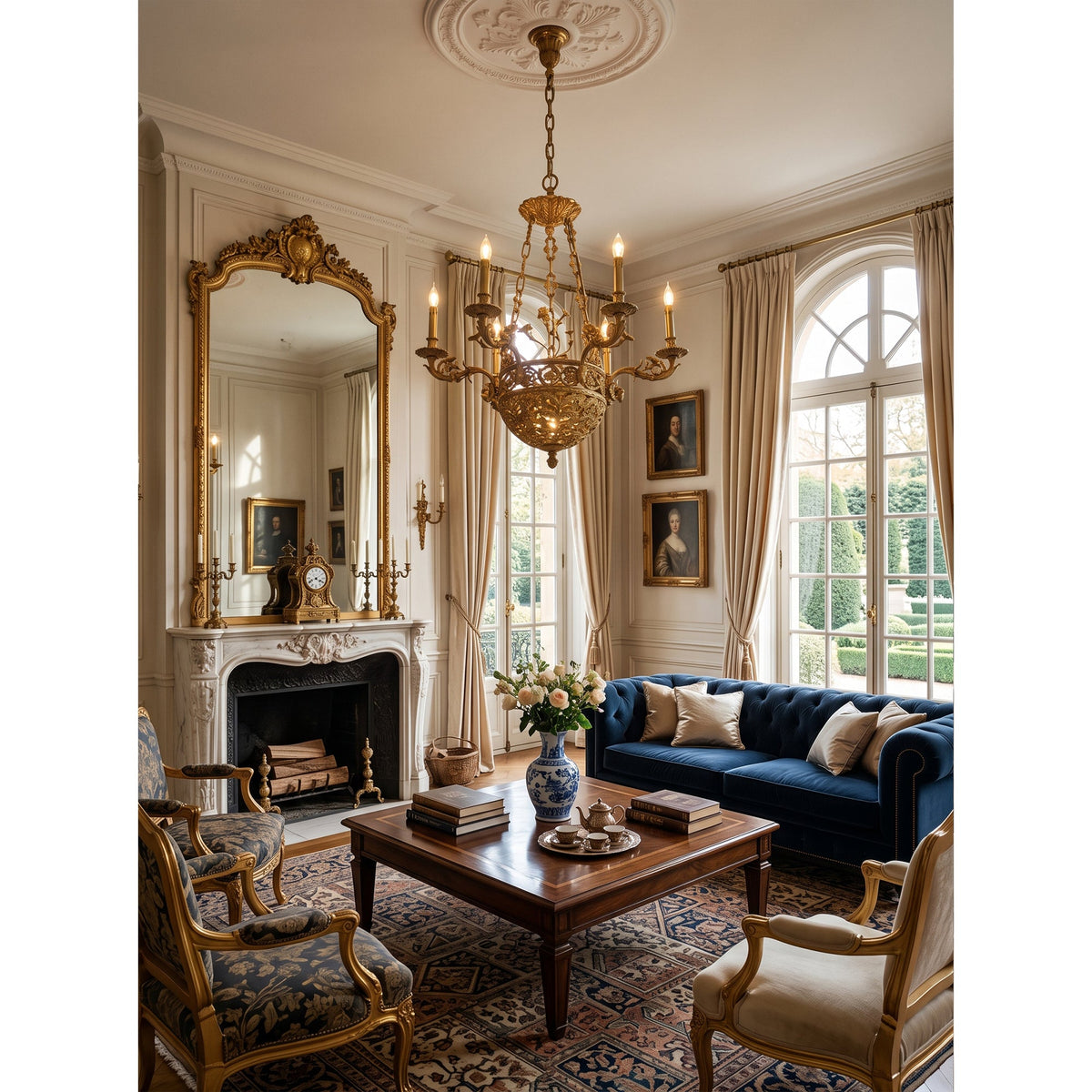 Avignon Brass Chandelier
