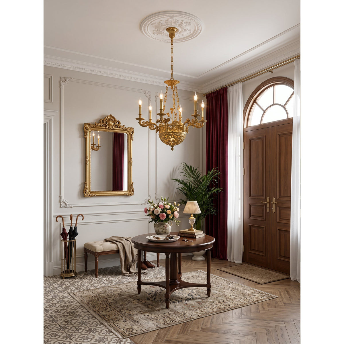 Avignon Brass Chandelier