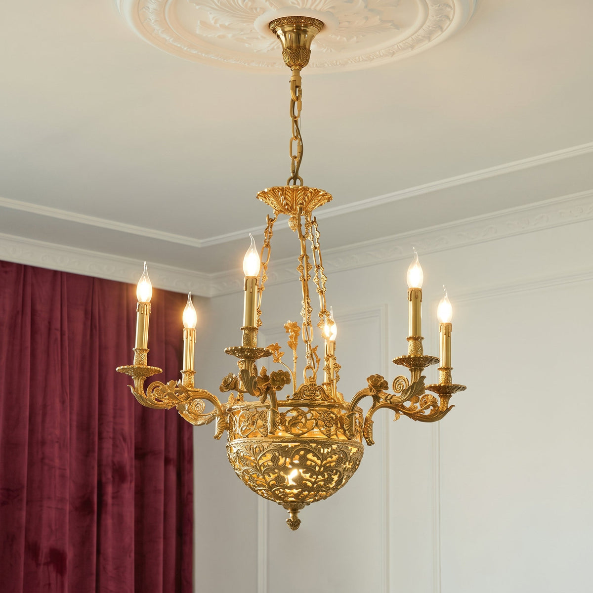 Avignon Brass Chandelier