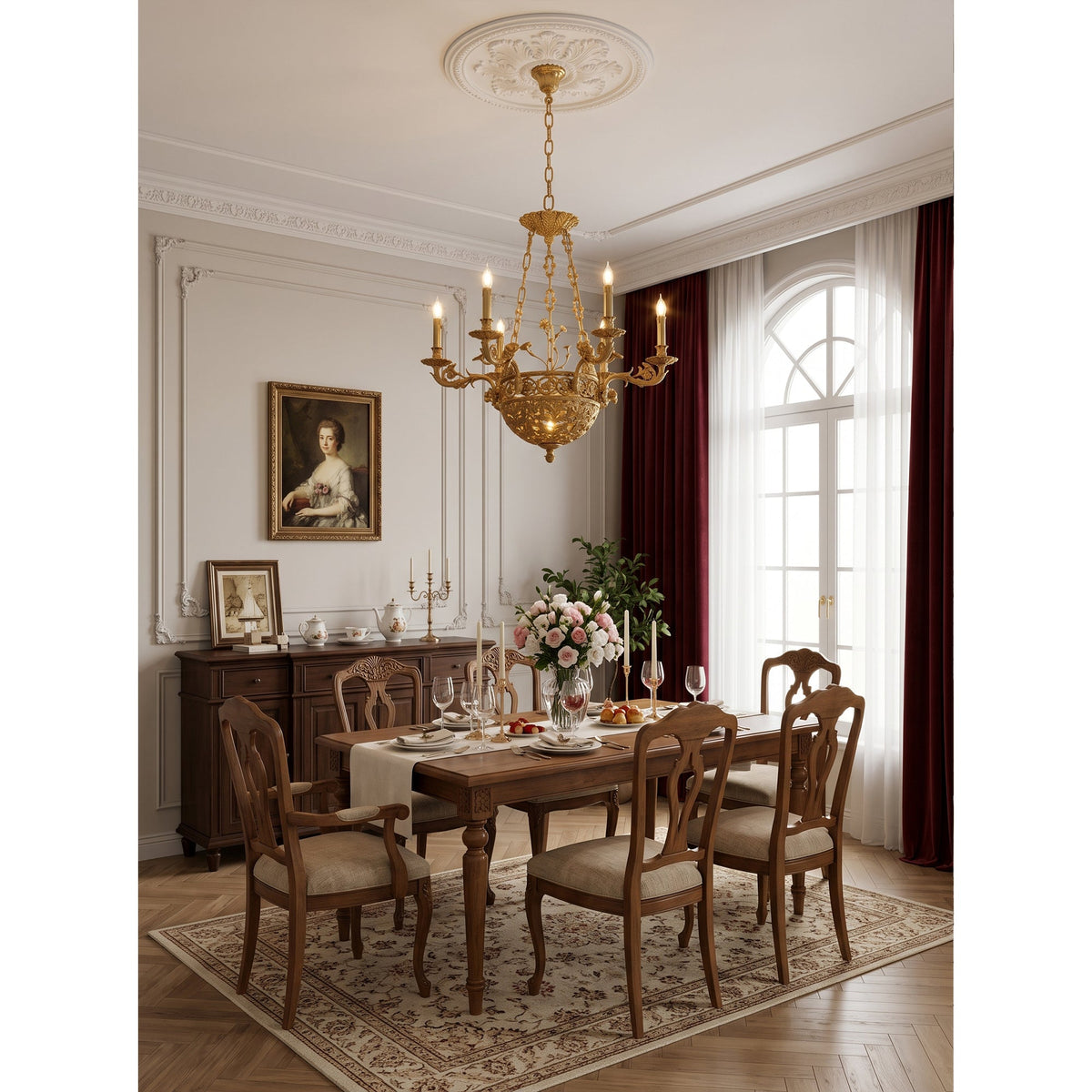 Avignon Brass Chandelier