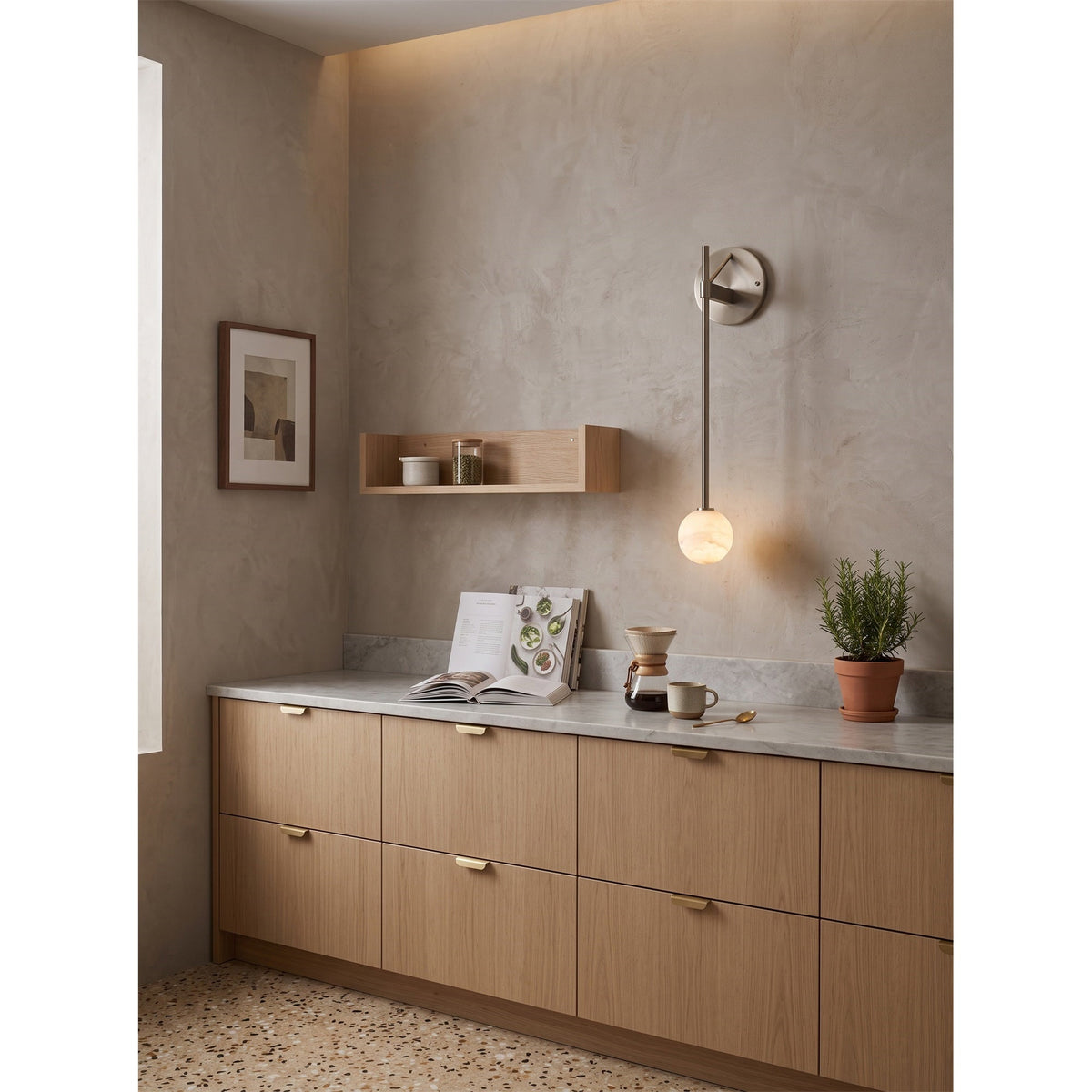 Bastion Alabaster Wall Lamp