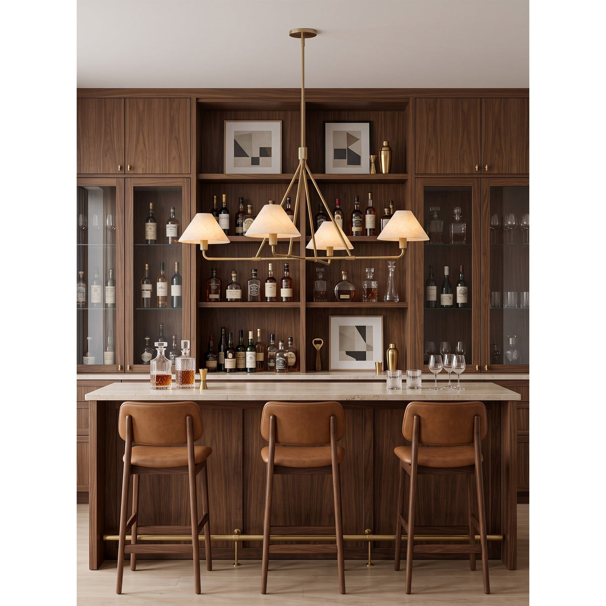 Beatrix Alabaster Chandelier