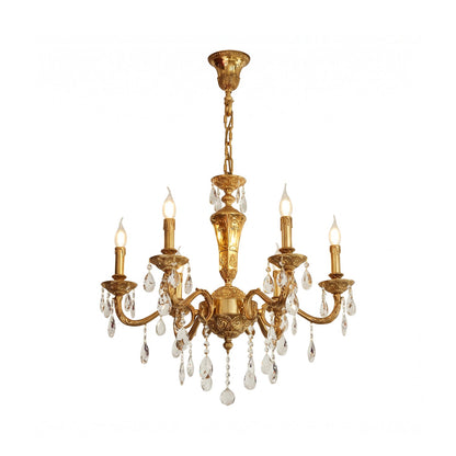 Bellamy Brass Candle Chandelier