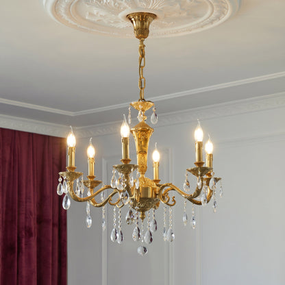 Bellamy Brass Candle Chandelier