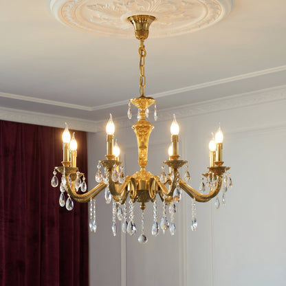 Bellamy Brass Candle Chandelier