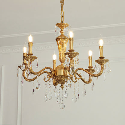 Bellamy Brass Candle Chandelier