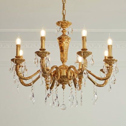 Bellamy Brass Candle Chandelier