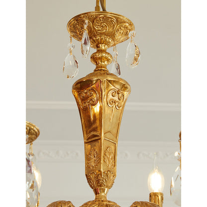 Bellamy Brass Candle Chandelier