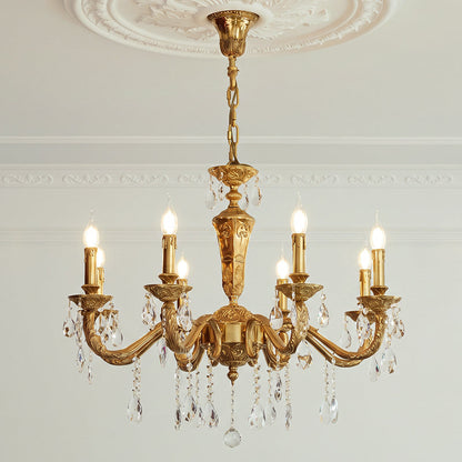Bellamy Brass Candle Chandelier