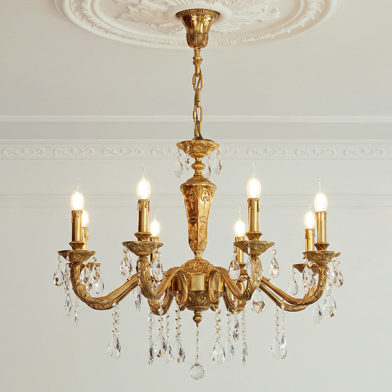 Bellamy Brass Candle Chandelier