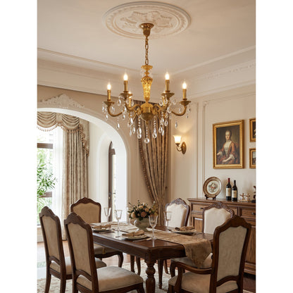 Bellamy Brass Candle Chandelier