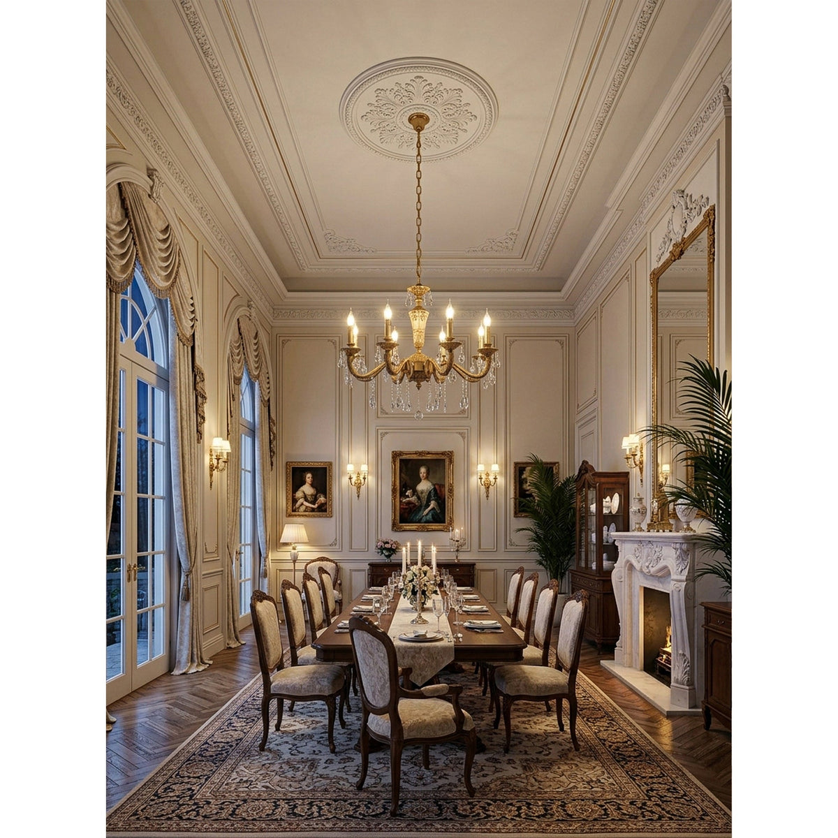 Bellamy Brass Candle Chandelier