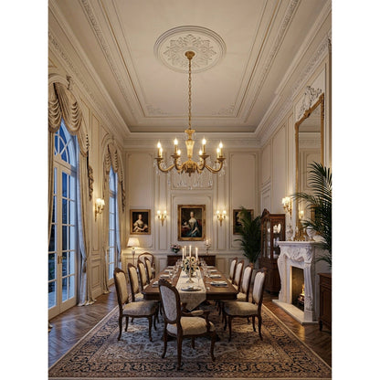 Bellamy Brass Candle Chandelier