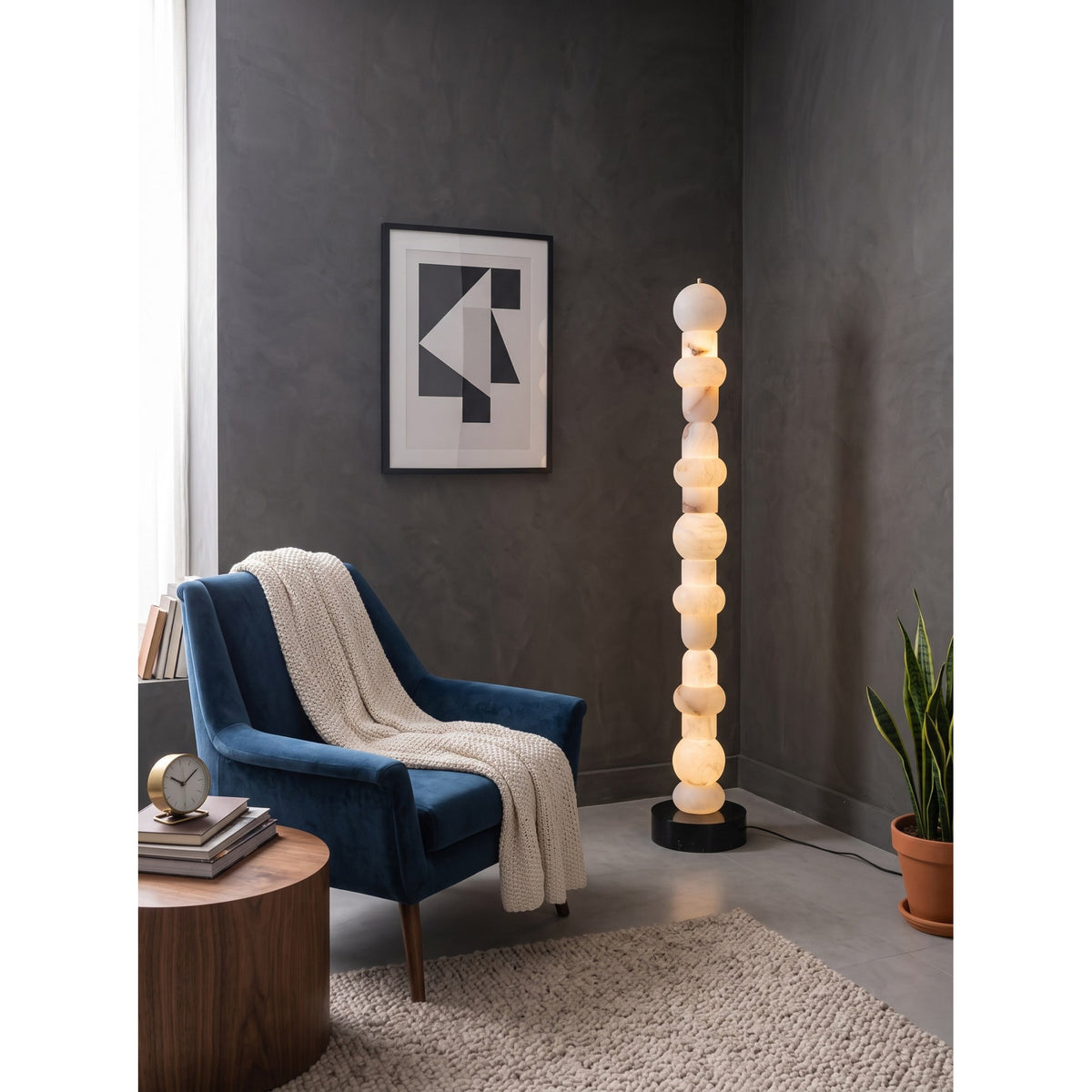 Belmont Alabaster Floor Lamp