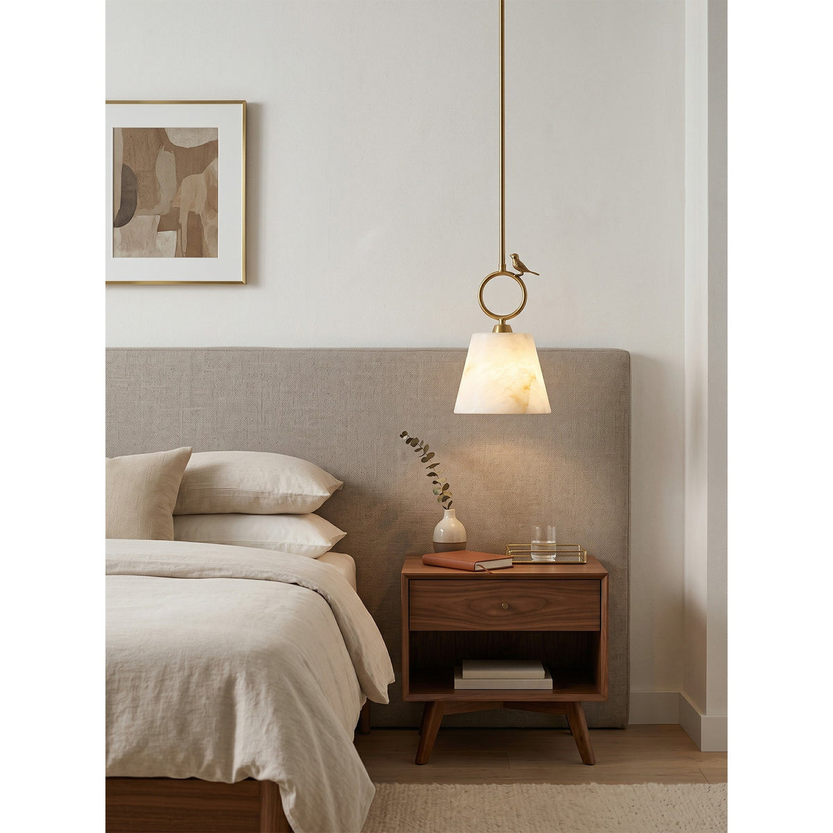 Bird Alabaster Pendant Lamp