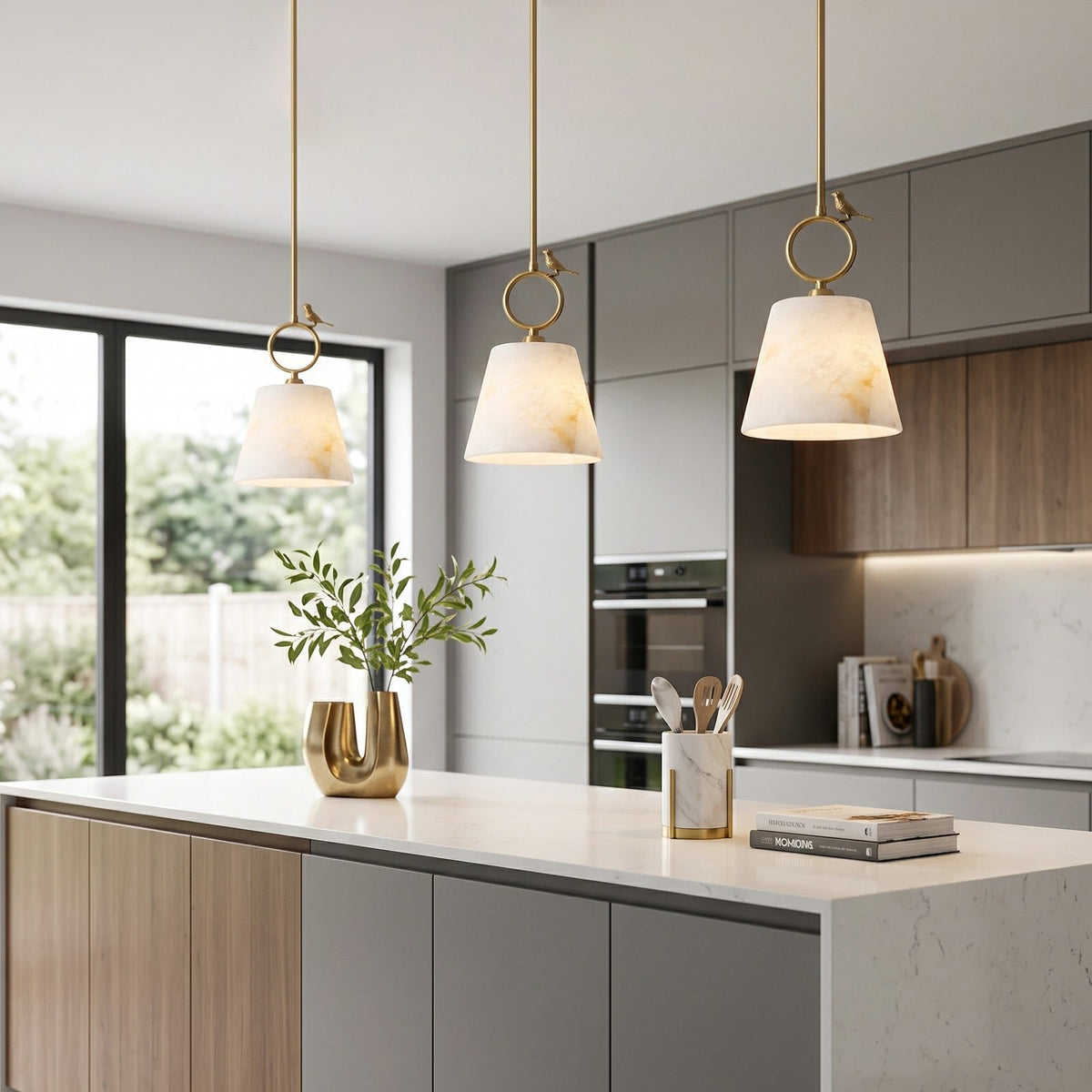 Bird Alabaster Pendant Lamp
