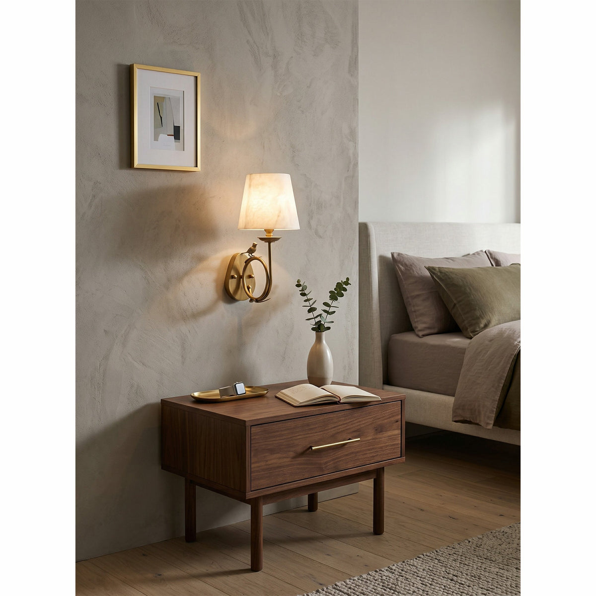 Bird Alabaster Wall Sconce