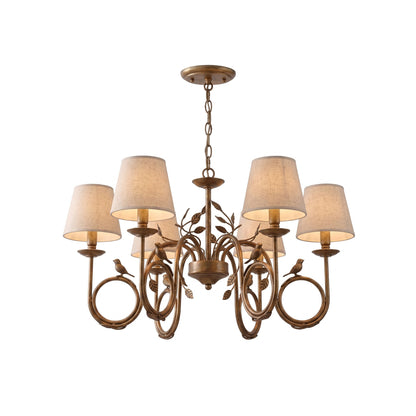 Bird Fabric Chandelier