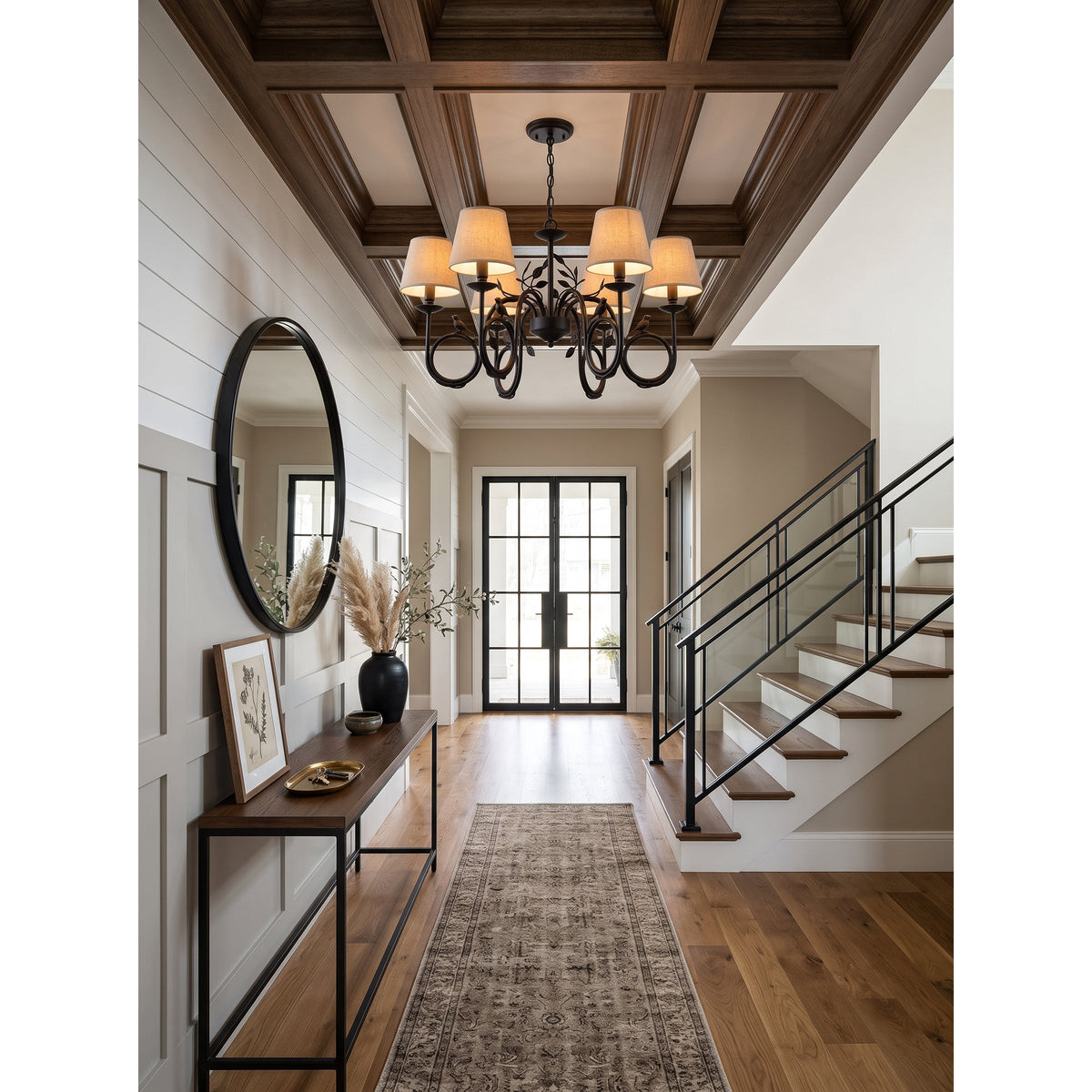 Bird Fabric Chandelier