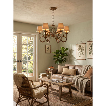 Bird Fabric Chandelier
