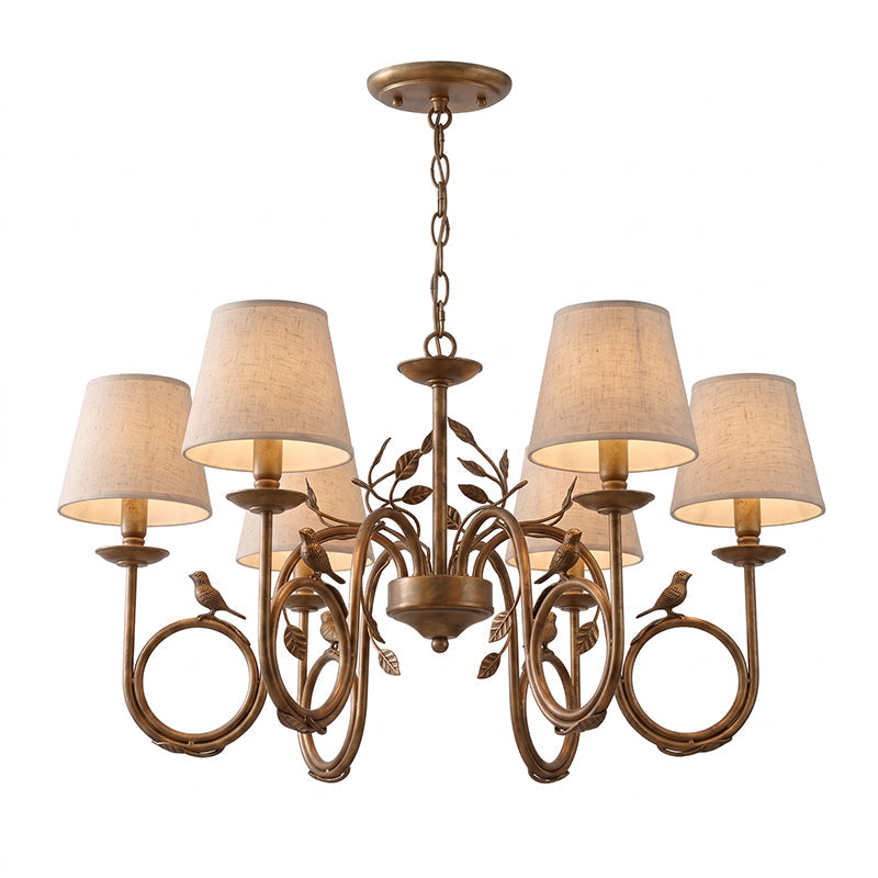 Bird Fabric Chandelier