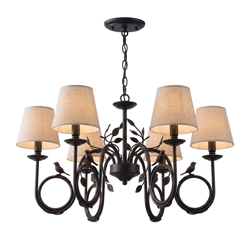 Bird Fabric Chandelier