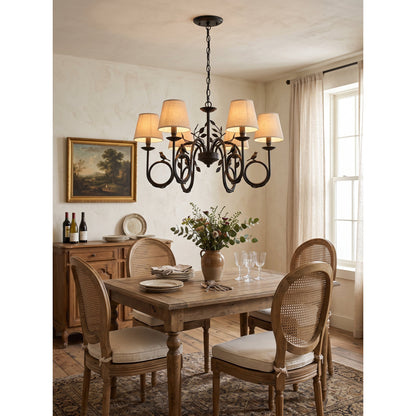 Bird Fabric Chandelier