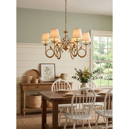 Bird Fabric Chandelier