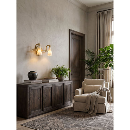 Bradley Vanity Alabaster Wall Sconce