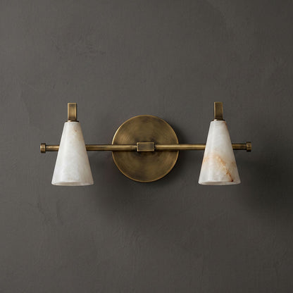 Bradley Vanity Alabaster Wall Sconce
