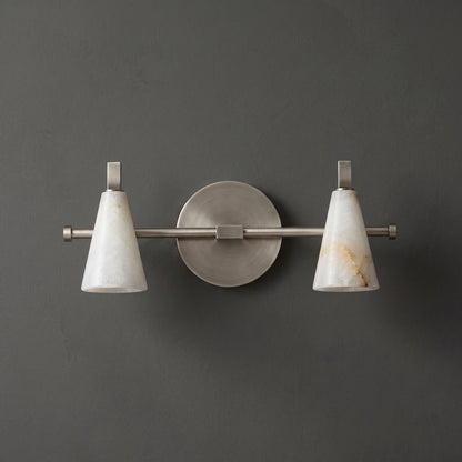 Bradley Vanity Alabaster Wall Sconce