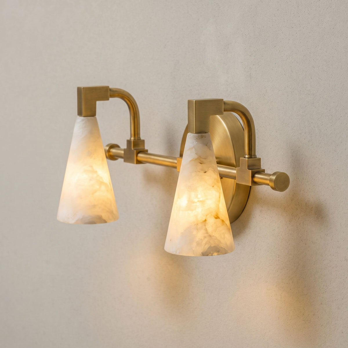Bradley Vanity Alabaster Wall Sconce