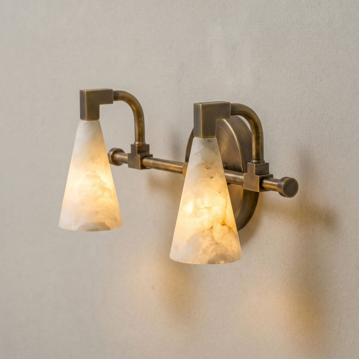 Bradley Vanity Alabaster Wall Sconce