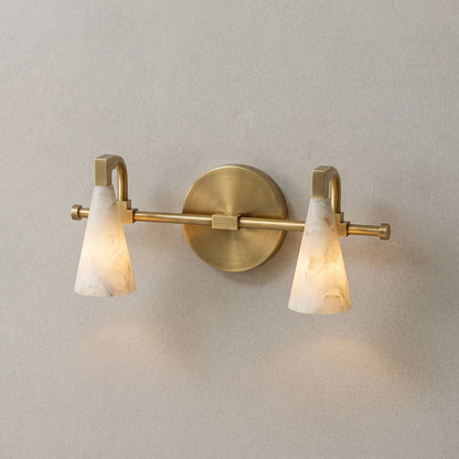 Bradley Vanity Alabaster Wall Sconce