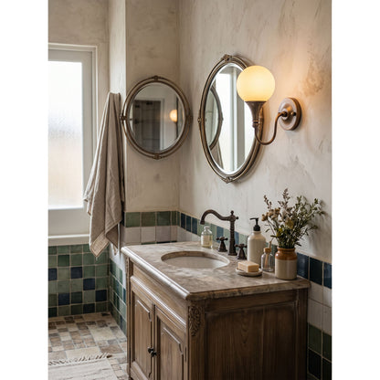 Bragan Alabaster Wall Sconce