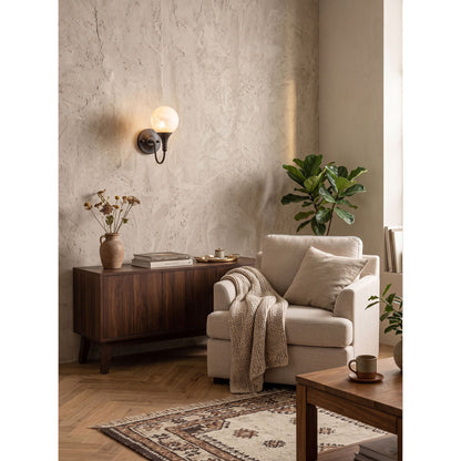 Bragan Alabaster Wall Sconce