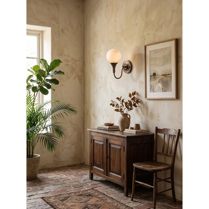 Bragan Alabaster Wall Sconce