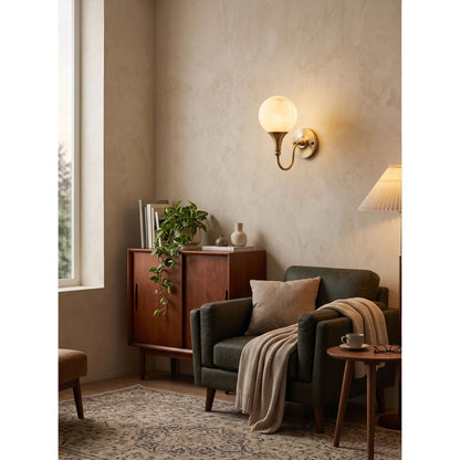 Bragan Alabaster Wall Sconce