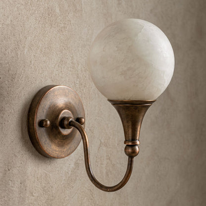 Bragan Alabaster Wall Sconce